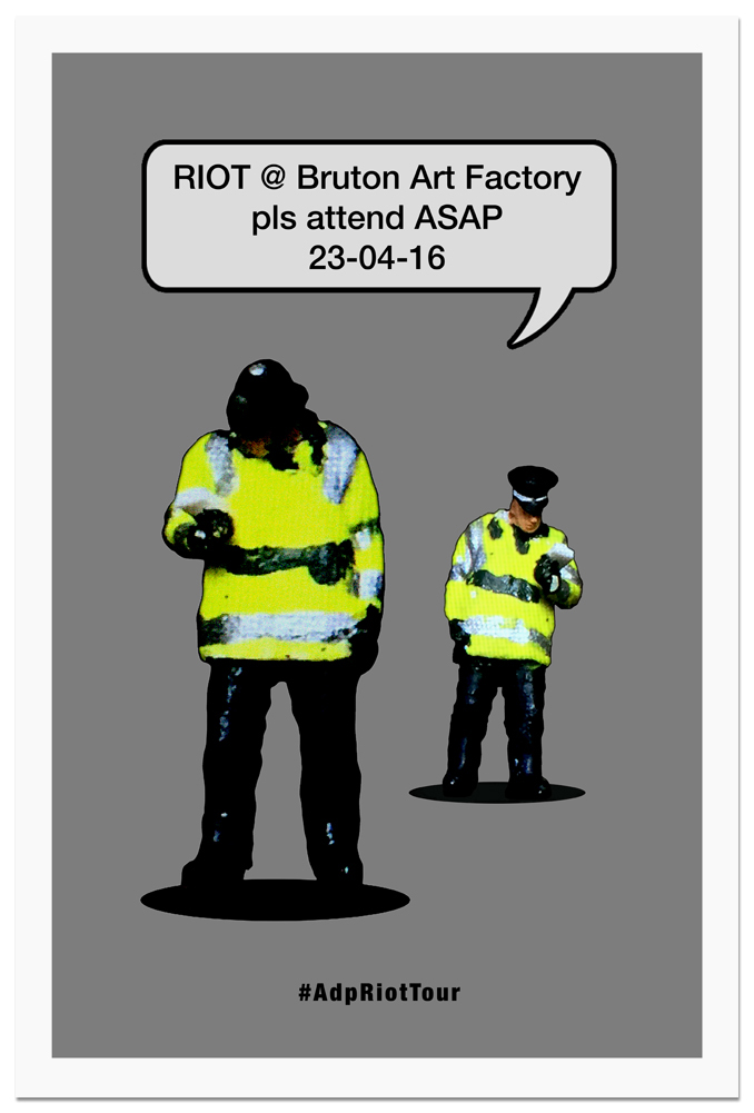 JIMMY CAUTY: Bruton RIOT Site Ltd Edition Print