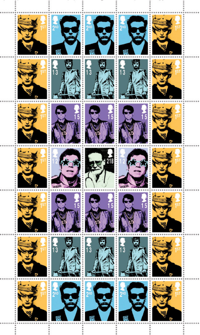 Best of British Mass Murderers and Serial Killers Stamps Sheet