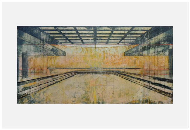 HARRY ADAMS Chaos of Super-Thinking at the Modernist Ruin reproduction print