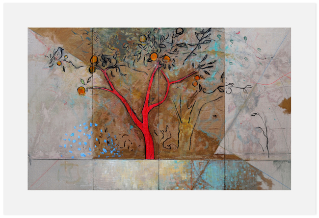 HARRY ADAMS Partibus Unum et Duo et Tria Esse de Praesenti et in Horto Sempiterno (Part I) reproduction print