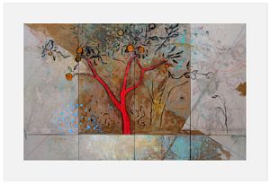 HARRY ADAMS Partibus Unum et Duo et Tria Esse de Praesenti et in Horto Sempiterno (Part I) reproduction print