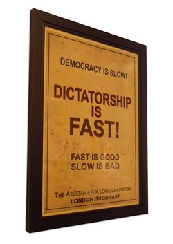 THE ASSISTANT FOR MAYOR - London Good Fast Policy Poster