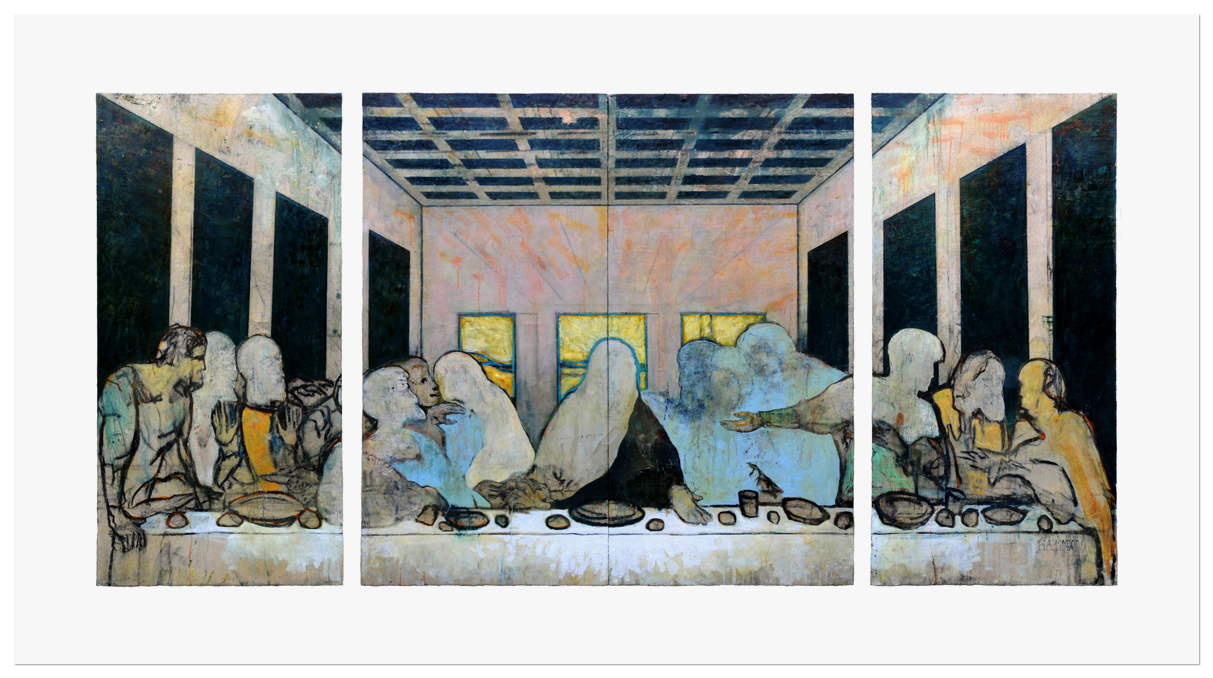 HARRY ADAMS Our Last Supper (Mortal and Perishing Substances) (After Leonardo Da Vinci)