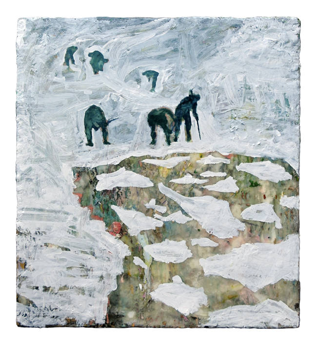 HARRY ADAMS: Men Breaking Ice (White War) No. 1