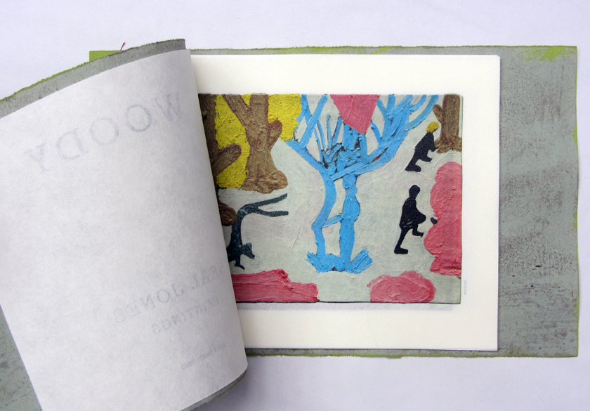 NEAL JONES: Handmade catalogue - WOODY Paintings - Edition of 20 with painted covers