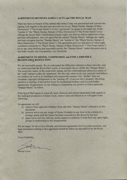 The Letter to the Royal Mail's Lawyers from L-13