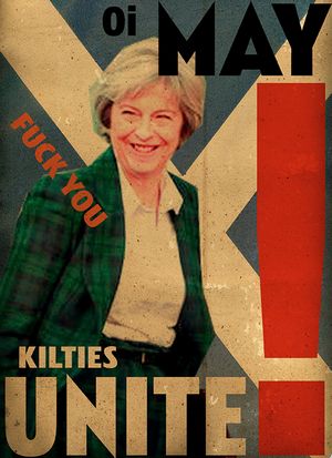 Billy Childish ART HATE UNION CRISIS BREXIT BULLETIN KILTIES UNITE!