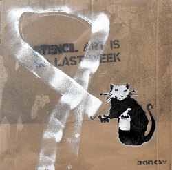 STENCIL ART IS SO LAST WEEK - Unique test proof 2 of 4