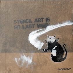 STENCIL ART IS SO LAST WEEK - Unique test proof 3 of 4