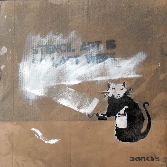 STENCIL ART IS SO LAST WEEK - Unique test proof 4 of 4