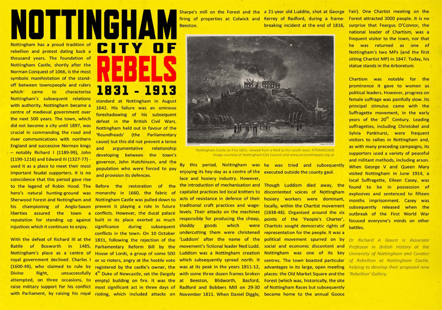 Click the image to read the RIOT in NOTTINGHAM pamphlet PAGE 1