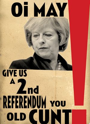 Billy Childish ART HATE BREXIT TRILOGY 2nd REFERENDUM NOW!