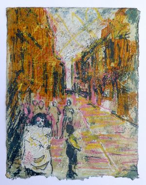 JACK LONDON People of the Abyss second printing with Children of the Abyss Oil Sketch by Harry Adams laid inside