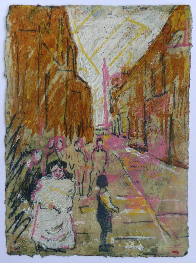 JACK LONDON People of the Abyss second printing with Children of the Abyss Oil Sketch by Harry Adams laid inside