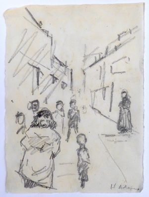 JACK LONDON People of the Abyss second printing with Original Pencil Sketch by Harry Adams laid inside