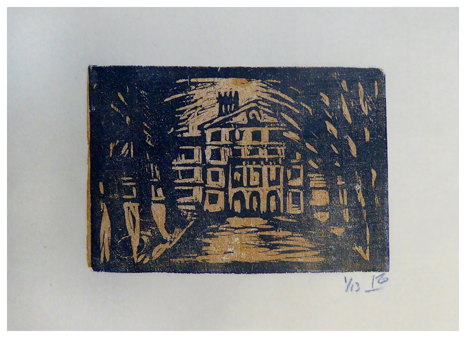 Ward Porter Woodcut Oakwood County Asylum, Kent