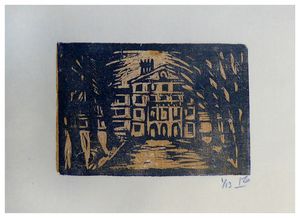 Ward Porter Woodcut Oakwood County Asylum, Kent