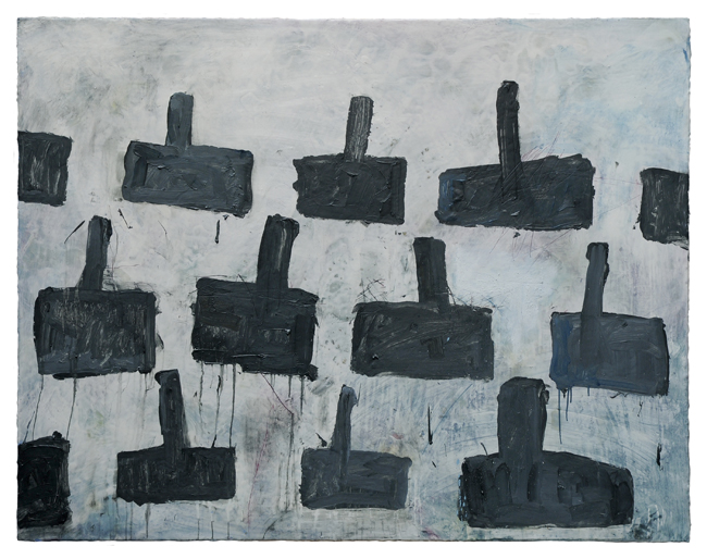 HARRY ADAMS: PDA Painting No.13 - Almost Black Modern