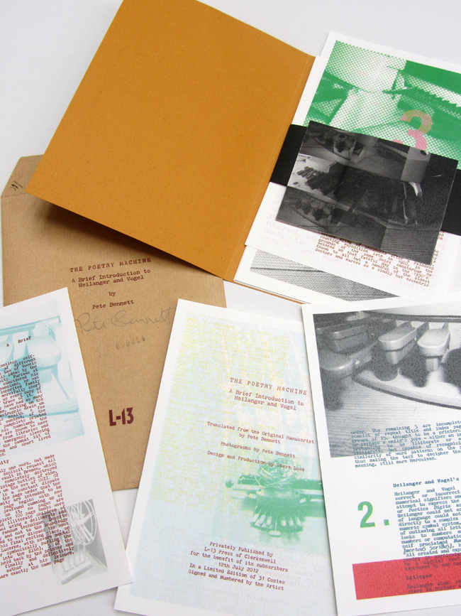 The Poetry Machine - A Brief Introduction to Heilanger and Vogel by Pete Bennett