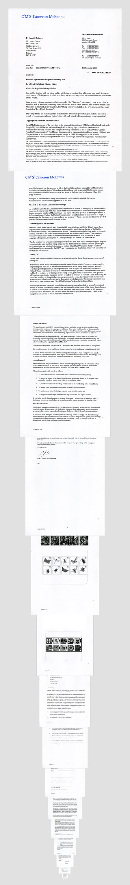 The Letter from the Royal Mail's Lawyers