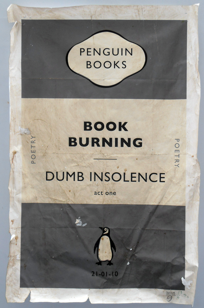 PENGUIN BOOK BURNING POSTER 2