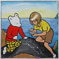 Mark Manning aka Z - Ecce Ursa: Rupert on the Beach with his New Friend