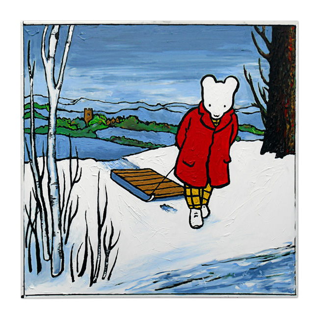 Mark Manning aka Z - Ecce Ursa: Rupert Goes Sledging PRINT