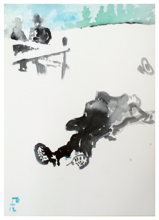 Robert Walser Lying Dead in the Snow