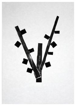 FLOWRYS OF HAWTHORN woodblock print EDITION of 5