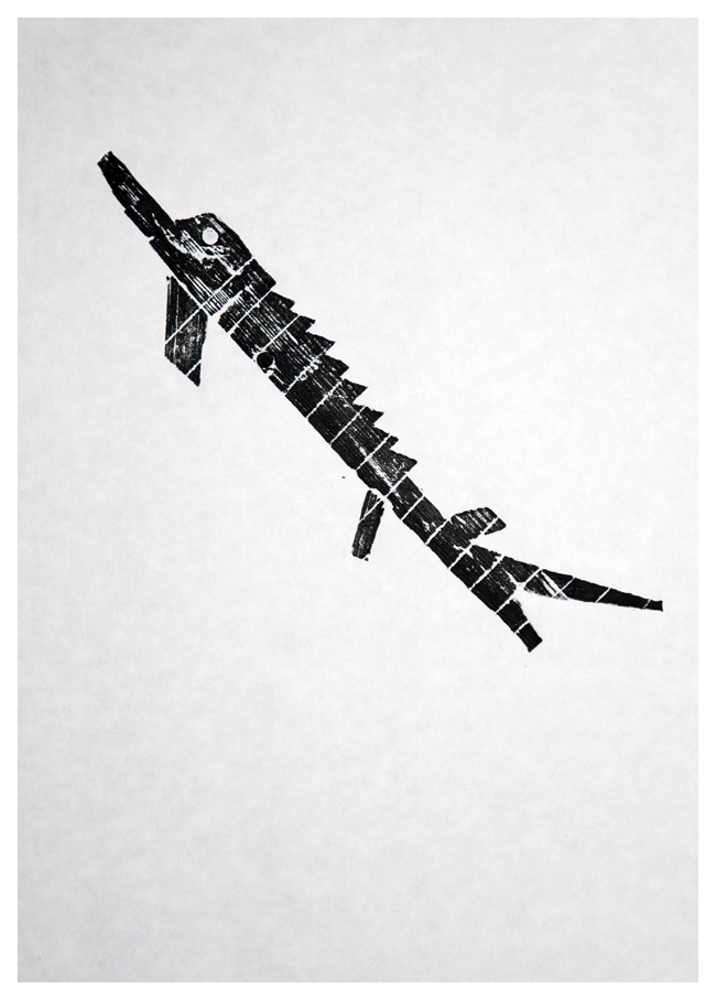 STORION IN BROTHE woodblock print EDITION of 5