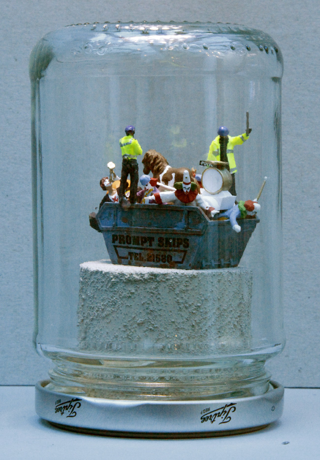 A SKIP FULL OF REVOLUTIONARY CLOWNS.... RIOT