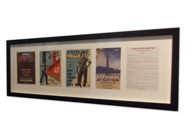 NATIONAL ART HATE WEEK PROPAGANDA LEAFLETS (Framed Presentation Set)