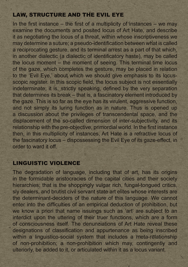 WHAT IS THE PICTURE GRAMMAR OF ART HATE by Neal Brown - Part 2