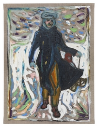 Pulling my Son on a Sledge (study)