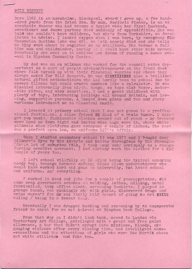 Biographical Notes Page 1