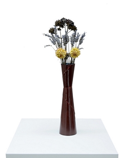 NEAL JONES - Paper Vase (Brown with blue interior)