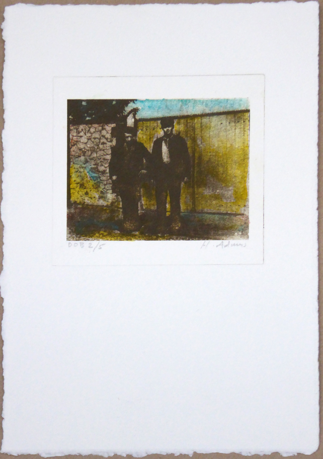 JACK LONDON / HARRY ADAMS Bert and the Author ready to pick Hops<</span>