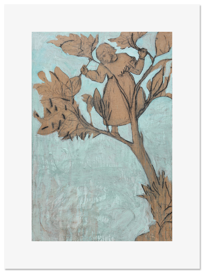 HARRY ADAMS Boy up a Tree (after Giotto)