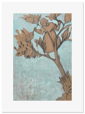 HARRY ADAMS Boy up a Tree (after Giotto)