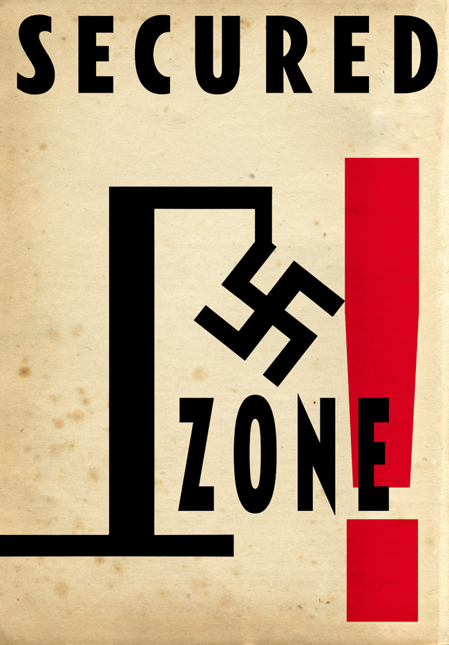 London Art Blockade Facsimile Hand Bill Edition - SECURED ZONE