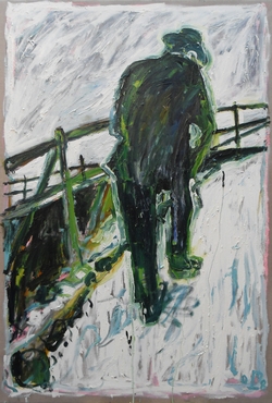 BILLY CHILDISH - Man Walking Up a Snowy Slope
