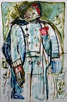 soldier smoking (after Larionov)