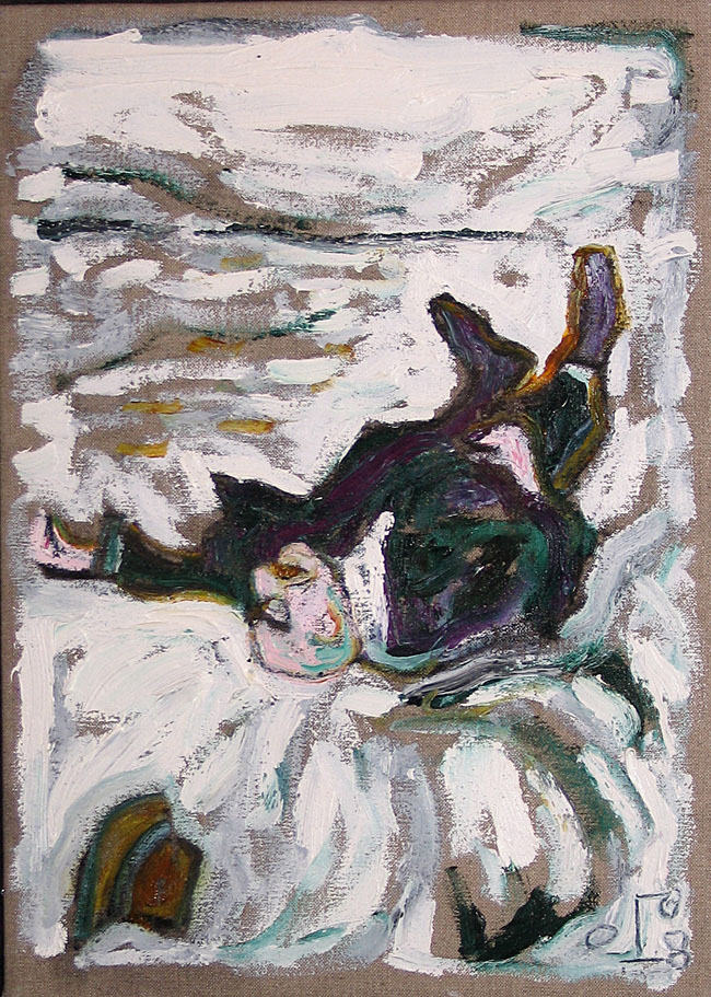 BILLY CHILDISH - His Hat Rolled Clean Away (Study)