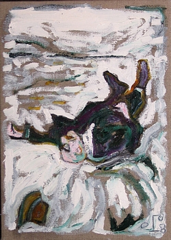 BILLY CHILDISH - His Hat Rolled Clean Away (Study)