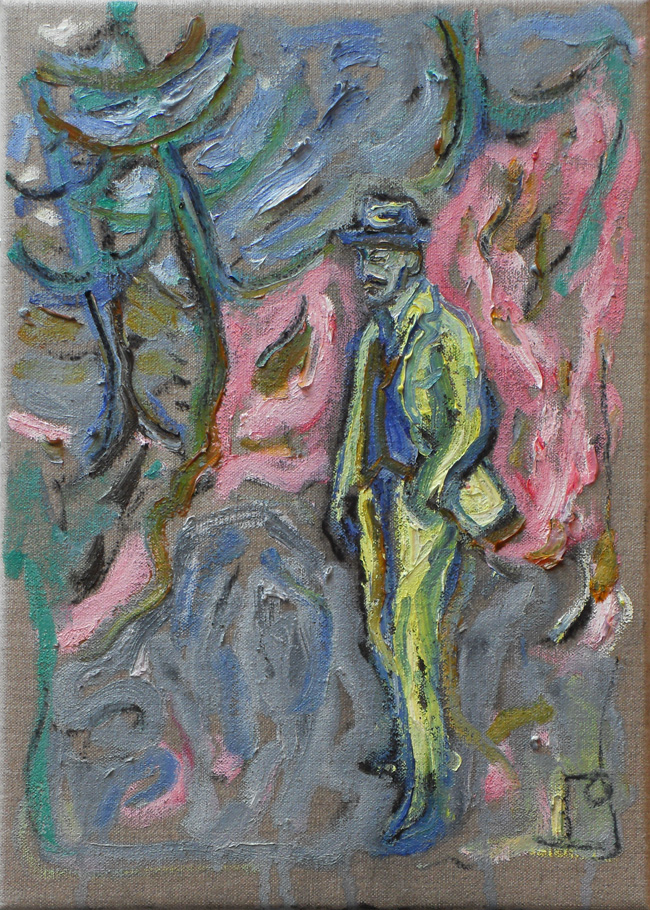 BILLY CHILDISH - Man with Trees (Study)