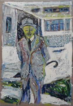 BILLY CHILDISH - Man with Umbrella