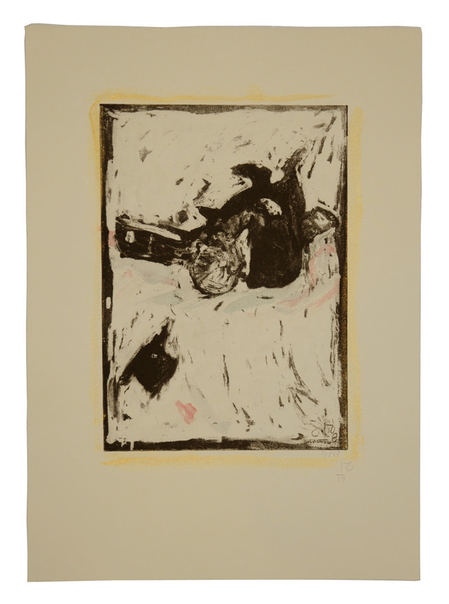 And His Hat Rolled Clean Away - Hand Coloured Etching